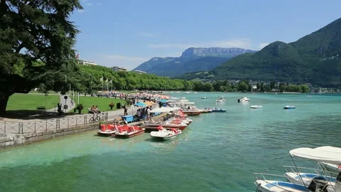 Lake Annecy. Stock Footage 136955519
