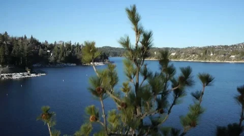 Lake Arrowhead Aerial Stock Footage 40568657