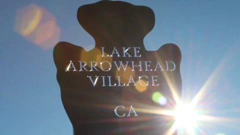 Lake Arrowhead Sign Stock Footage 280375693