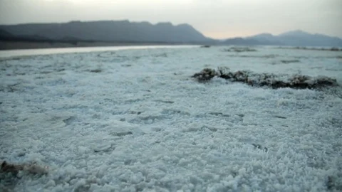 Lake Assal view Stock-Footage 73664781