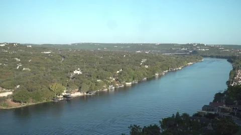 Lake Austin by 360 Bridge in Austin, Texas  Stock Footage 289632441