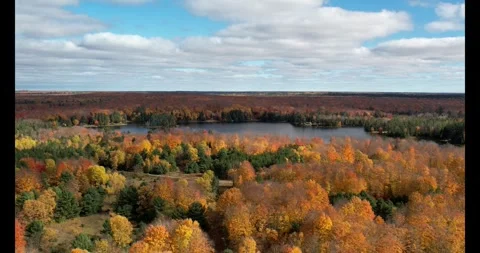 Lake Autmn Michigan's Upper Peninsula Stock Footage 288342368