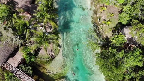 Lake Bacalar Stock Footage 122967315