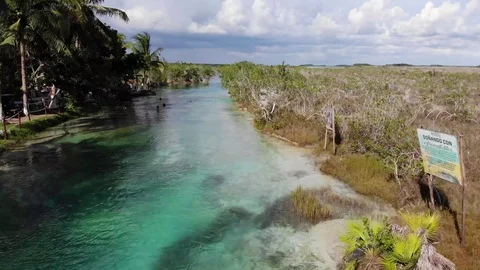 Lake Bacalar Stock Footage 122967330