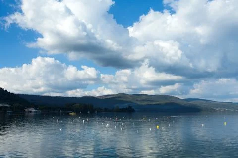 Lake background Stock Photos