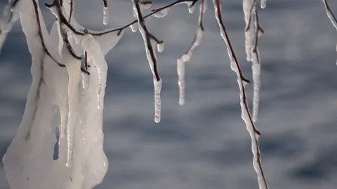 Lake Baikal in December Stock Footage 105649537