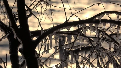 Lake Baikal in December Video stock 105649905