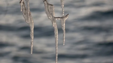 Lake Baikal in December Video stock 105649907