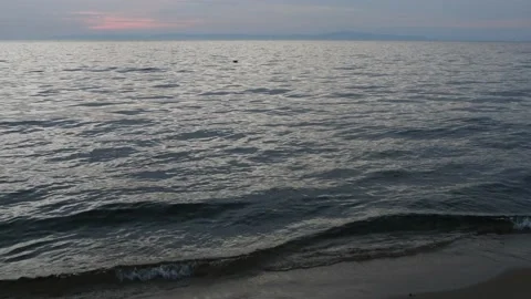 Lake Baikal in the evening. Stock Footage 164425704