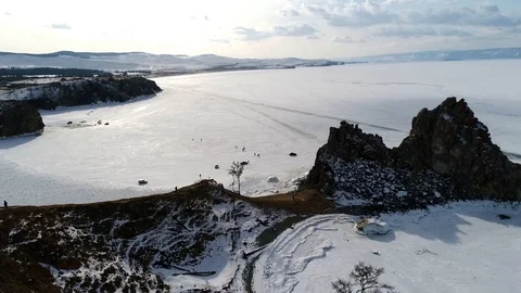 Lake Baikal. mountains 2 Stock Footage 104403118