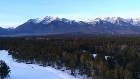Lake Baikal. mountains 7 Stock Footage 104403199