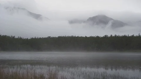 Lake Baikal. mountains. clouds 9 Stock Footage 104402242