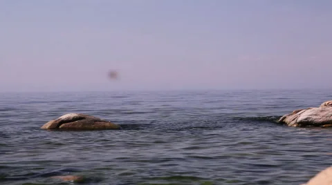 Lake Baikal, water, rocks, stones Stock-Footage 59739997