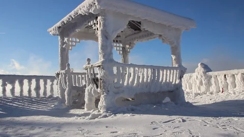 Lake Baikal in winter Stock Footage 106941577