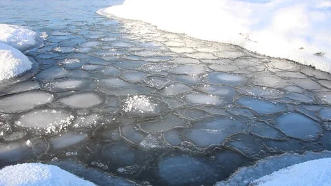 Lake Baikal in winter Stock Footage 106941616