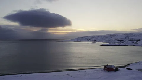 Lake Baikal in winter Stock Footage 219627646