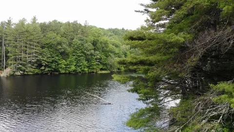 Lake Balsam Western North Carolina  Part 1  Drone Video  Stock Footage