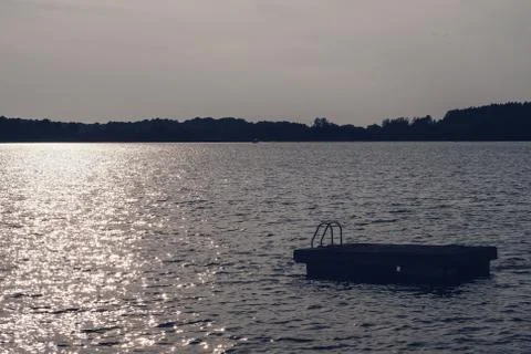 Lake based dock Stock Photos