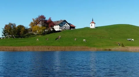 Lake in bavaria Stock Footage 12389707