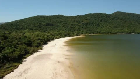 LAKE BEACH NICE VIEW BIKER BY DRONE Vidéo 136833292