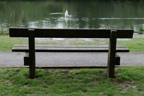 Lake bench Stock Photos