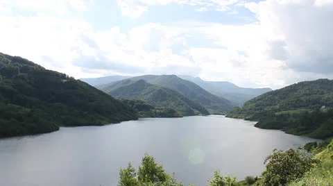 Lake between mountains Stock-Footage 24717901