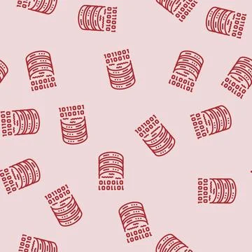 Lake big data line seamless pattern Stock Illustration