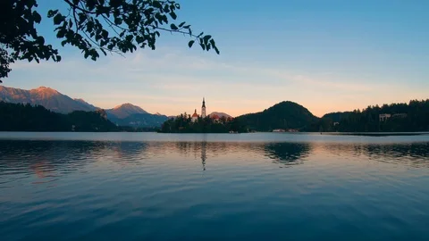 Lake Bled 스톡 동영상 128976696