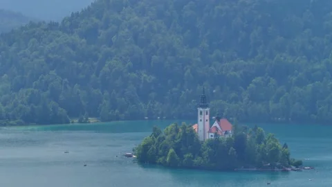 Lake in Bled. Stock Footage 138468440