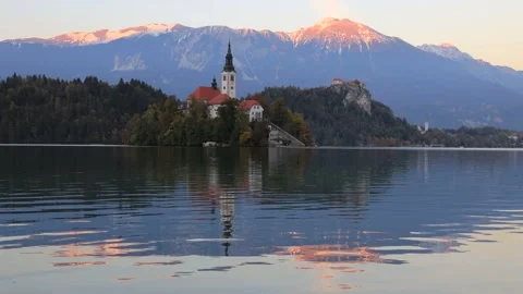 Lake Bled Stock Footage 165760155