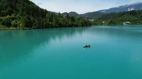 Lake Bled Kayak Video stock 277149089