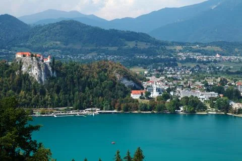 Lake Bled landscape Stock Photos