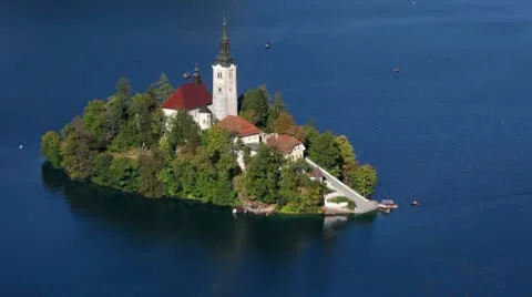 Lake Bled, Slovenia Stock Footage 8839615