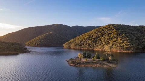 Lake Blowering Hyperlapse Stock Footage 192414227