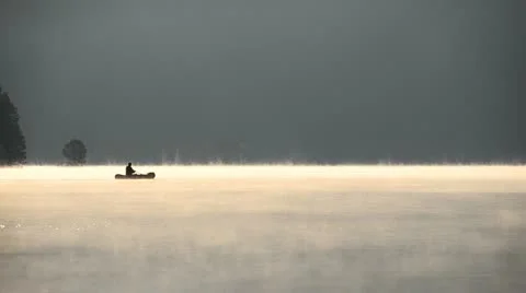 Lake boat 2 Stock Footage 11875401