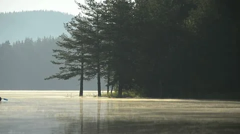 Lake boat 3 Stock Footage 11875816