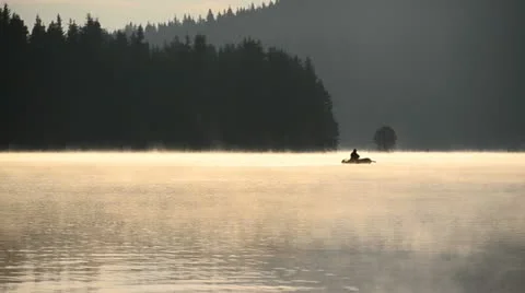 Lake boat 4 Stock Footage 11876990