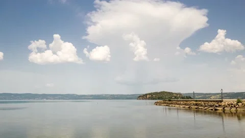 Lake Bolsena - Timelapse Stock Footage 197112290