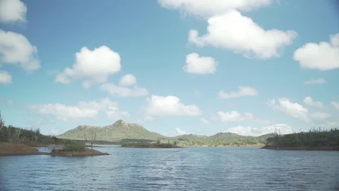 Lake on bonaire Video stock 80222529