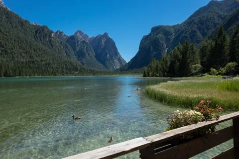 Lake Braies Stock Photos