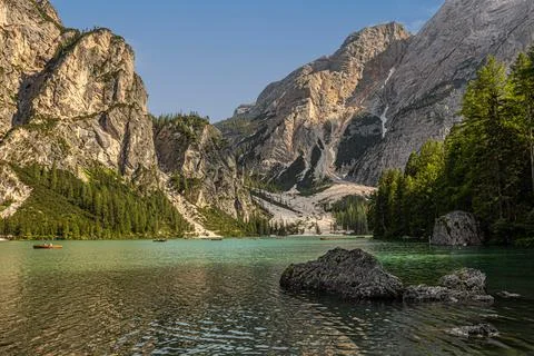 Lake Braies Stock-Fotos