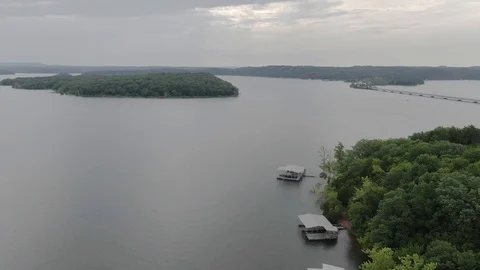 Lake bridge Stock Footage 110589075