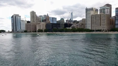 Lake buildings Stock Footage 80795504