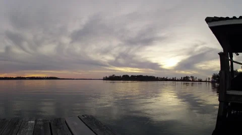 Lake Butler Sunset Time lapse 1 20 2014 Stock Footage 34276085