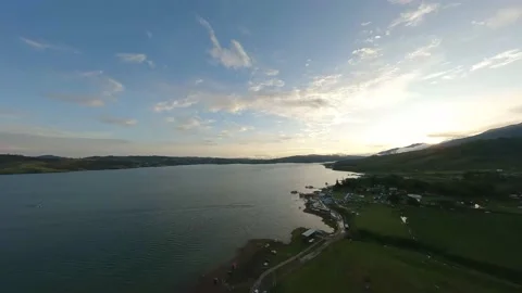 LAKE CALIMA Stock Footage 233316799