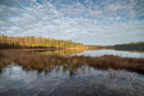 Lake on Calm Day Stock Photos