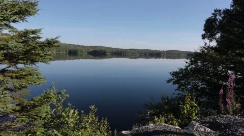 Lake in Canada Stock Footage 63475389