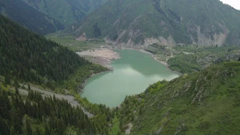 A lake in a canyon Video stock 248014862