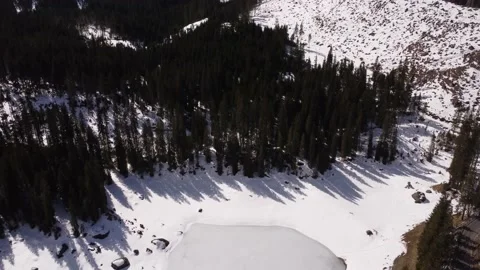 Lake of Carezza DJI MAVIC MINI 3 4K - UHD - HDR Stock Footage 231178497