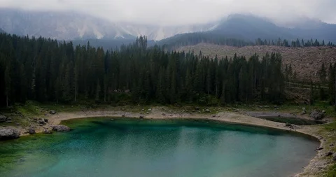 Lake carezza Video stock 115125943